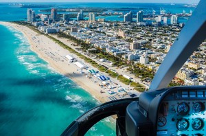 Helicopter Miami Beach view 